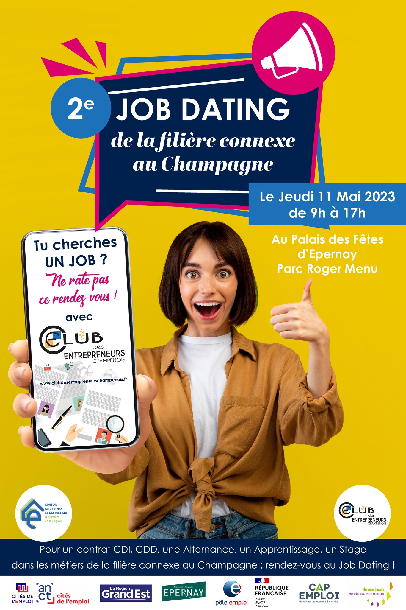 Job dating 11 mai Epernay Champagne